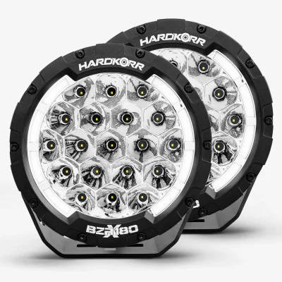 BZR-X Series 7″ LED Driving Lights (Pair w/Harness) HKBZRX180