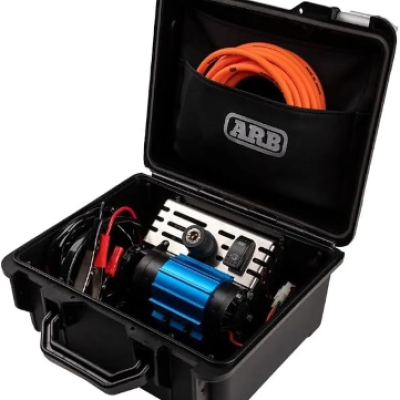 ARB – High Power Portable Air Compressor V2 | Shockproof polypropylene protection box | Teflon-infused carbon fiber motor, blue and black, single, shock-resistant carrying case
Brand:
ARB
